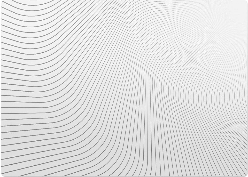 Wogende Linien – Bodenschutzmatte – Stuhlunterlage 140x100 cm – Rutschfest – Hartbodenmatte