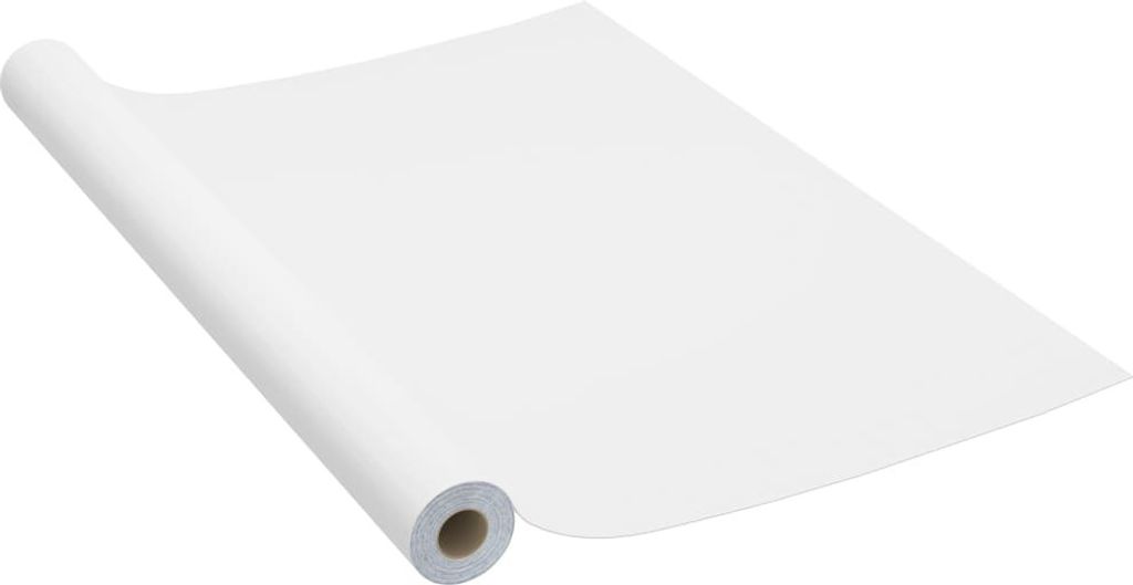 vidaXL Selbstklebende Möbelfolie Weiß 500 x 90 cm PVC Produktbild 