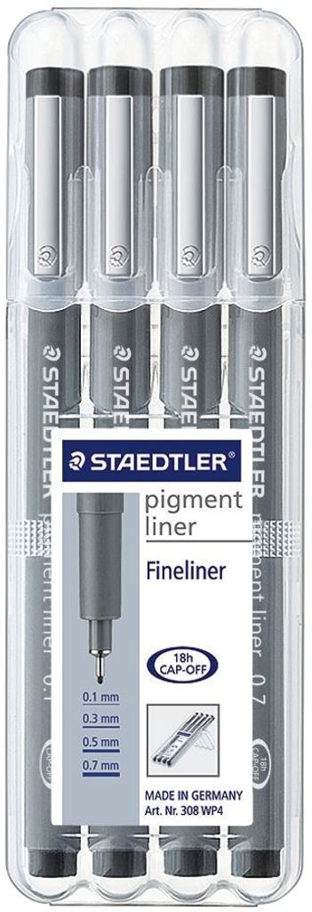 STAEDTLER pigment liner 308 (0.1mm) schwarz Image du produit 