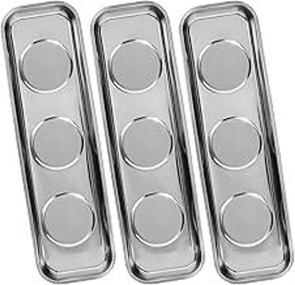Set Vassoi Magnetici 3 Pezzi | Organizzazione Garage e Fai Da Te