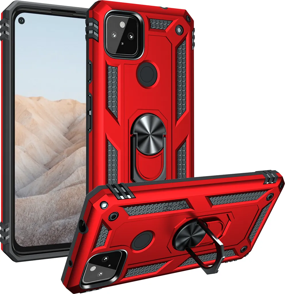 Custodia Outdoor Pixel 5A 5G Antiurto Rossa - Protezione Estrema