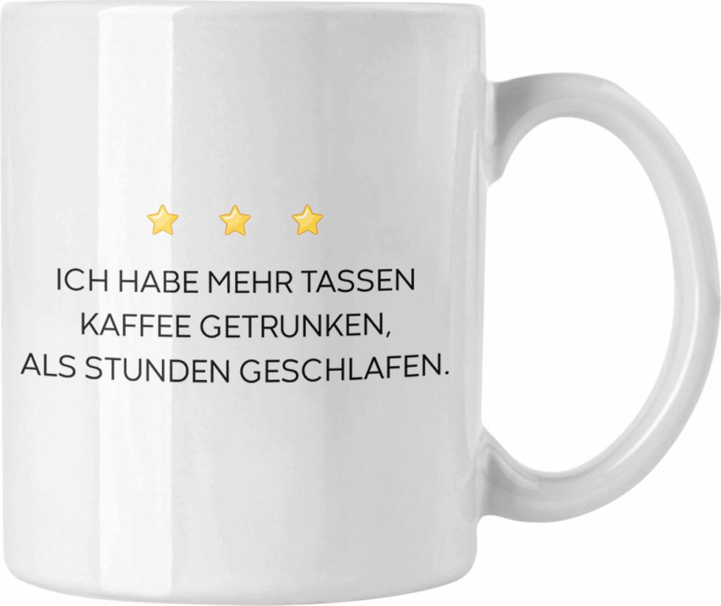 Trendation - Lustige Tasse mit Spruch für Frauen Männer Arbeit Büro Lustig Tassen Becher mit Sprüchen Kollegin Geschenk Sarkasmus Kaffee (Weiß)