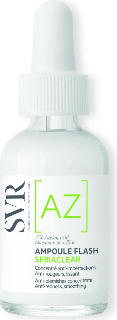 A product shot of a serum bottle with a dropper.