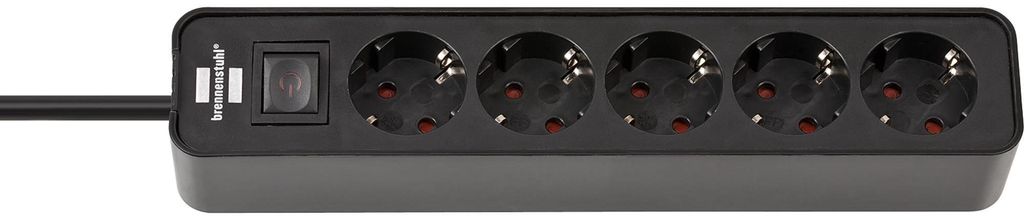 Brennenstuhl Ecolor Steckdosenleiste 5-fach schwarz 1,5m Produktbild 