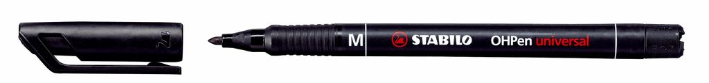 A black marker pen with its cap removed, shown on a white background.