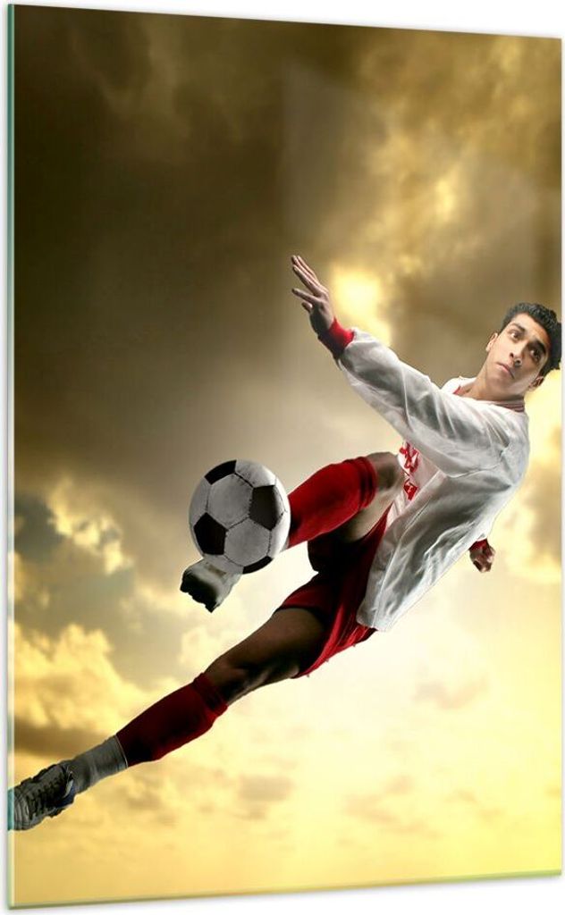 Bilder auf glas - Einteilig - Ball Junge Fußball Training - Produktbild 