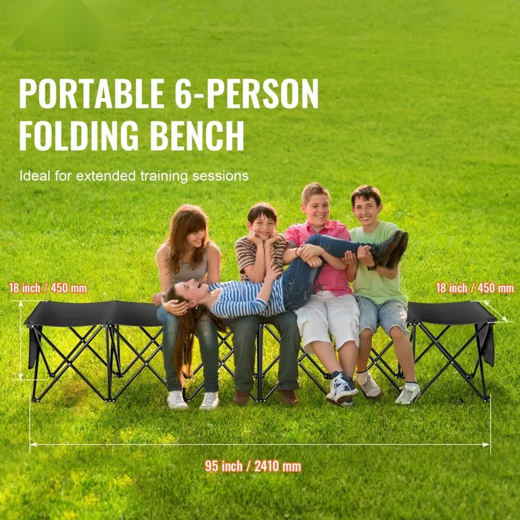 Panca Pieghevole Salvaspazio 180cm | Panchina Portatile per Campeggio - 2