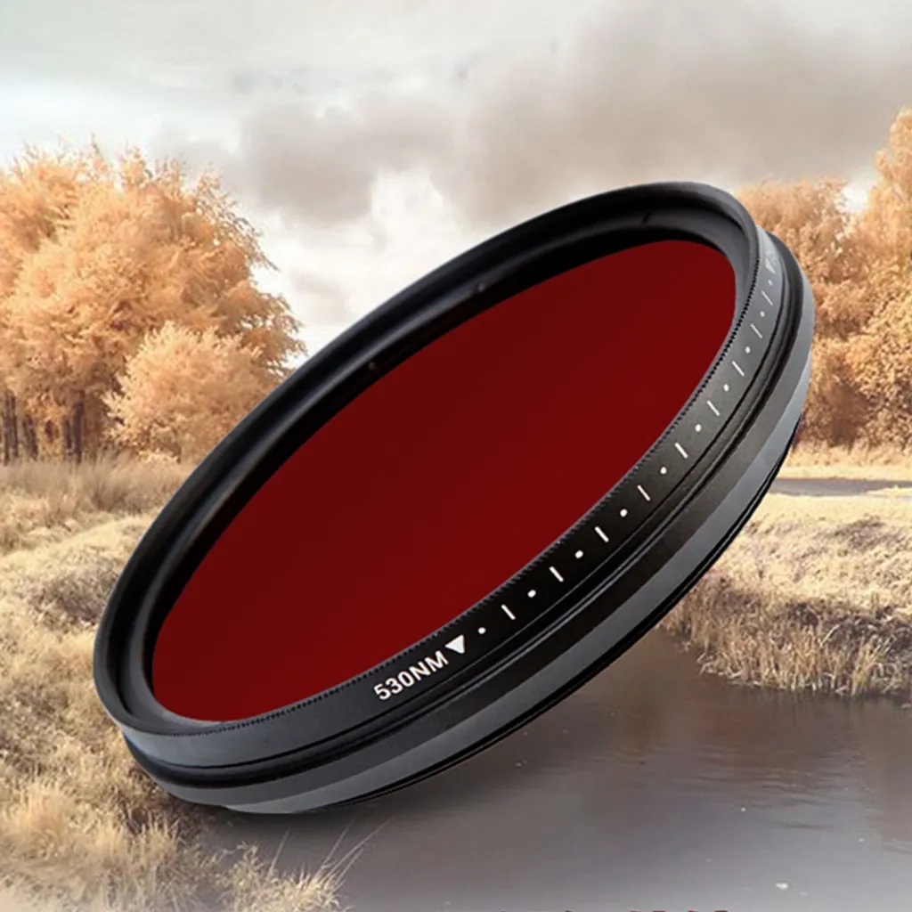 Filtre objectif infrarouge variable en verre optique haute densité