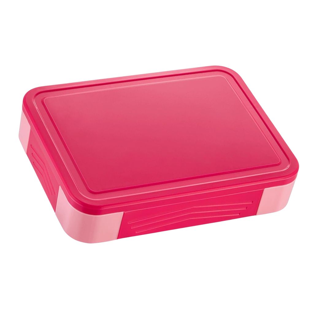 minimutz Brotdose Kinder mit Fächern, Brotzeitdose auslaufsicher, Lunch Box BPA-frei, Bento Box Set Pink