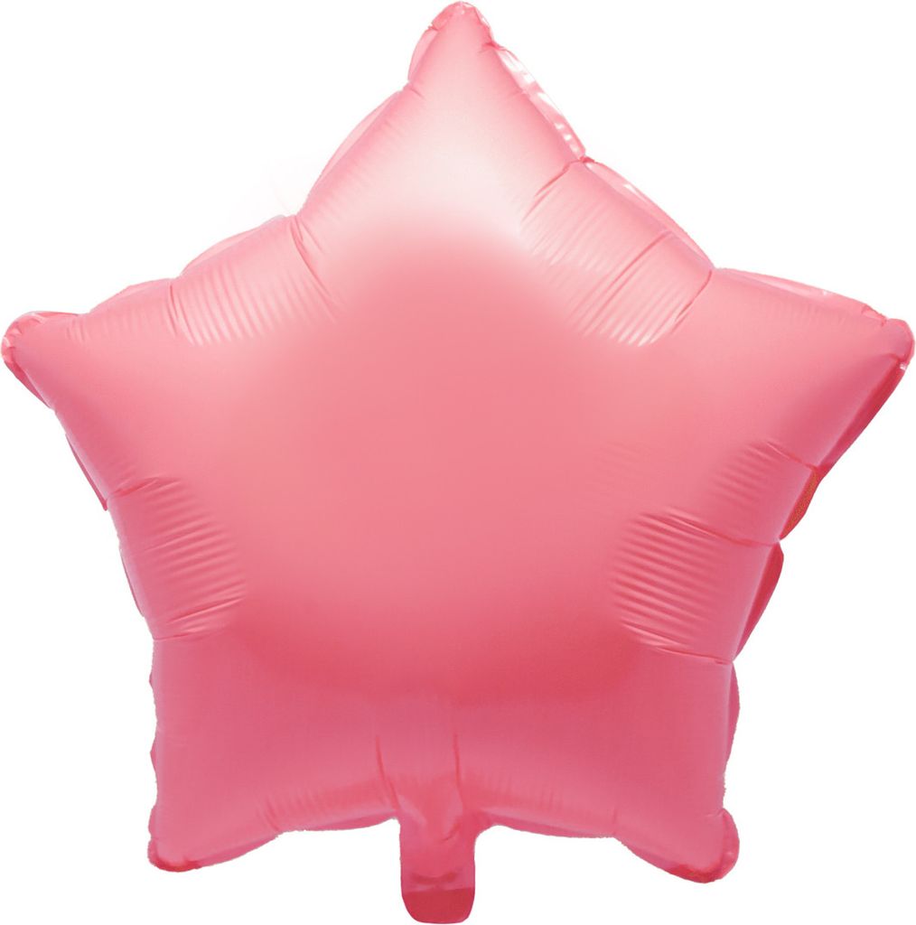 Oblique Unique Folien Luftballon Stern Form Kinder Geburtstag Silvester Party JGA Hochzeit - rosa pastellfarben