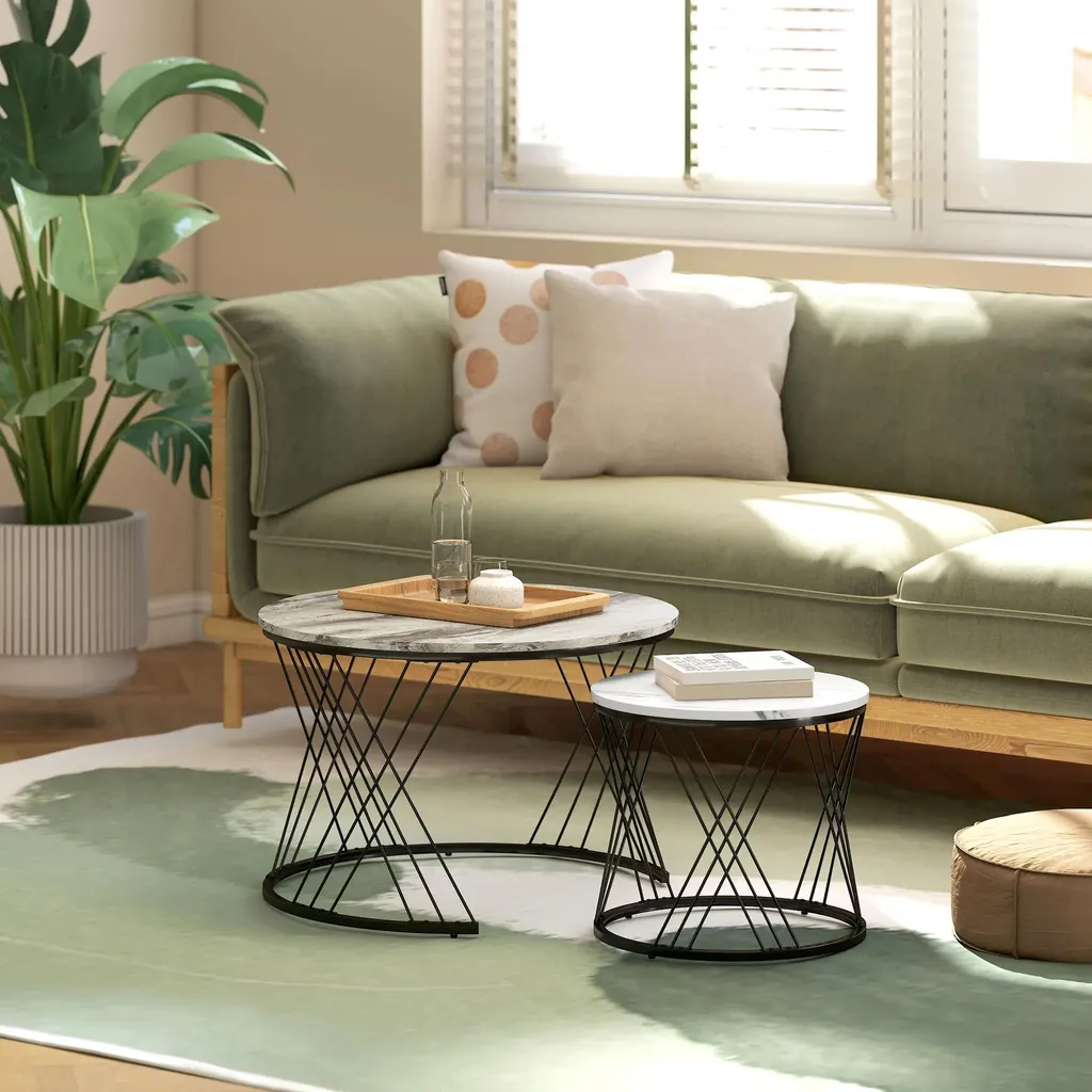 Tables basses gigognes de salon pour optimiser les petits espaces - 8