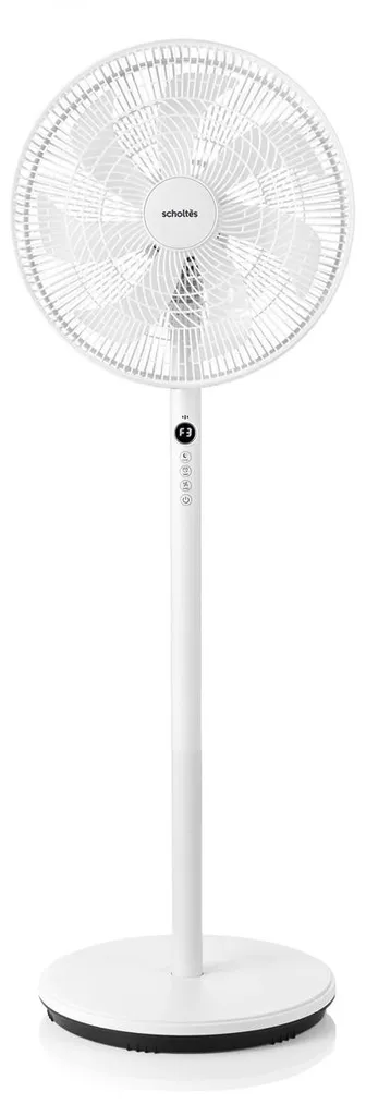 Ventilateur sur pied 35cm 45W blanc Scholtes SCUS500DT anti-canicule