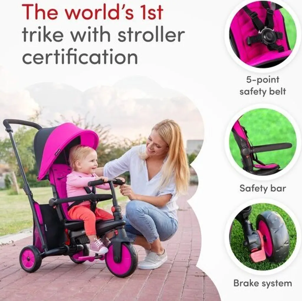 Tricycle STR3 smarTrike Pliage Compact avec Direction One Touch - 4