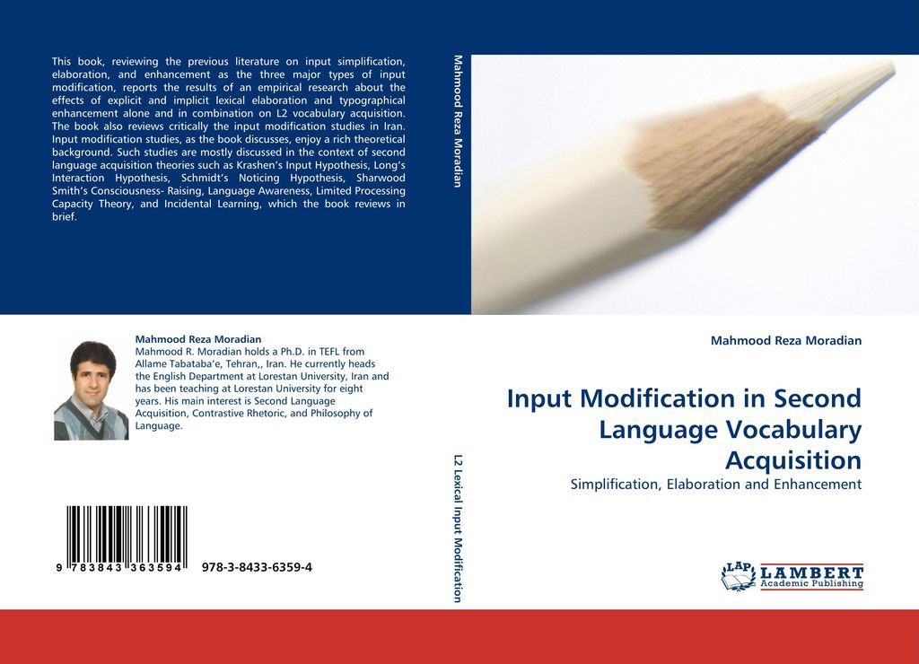 Input Modification in Second Language Vocabulary Acquisition