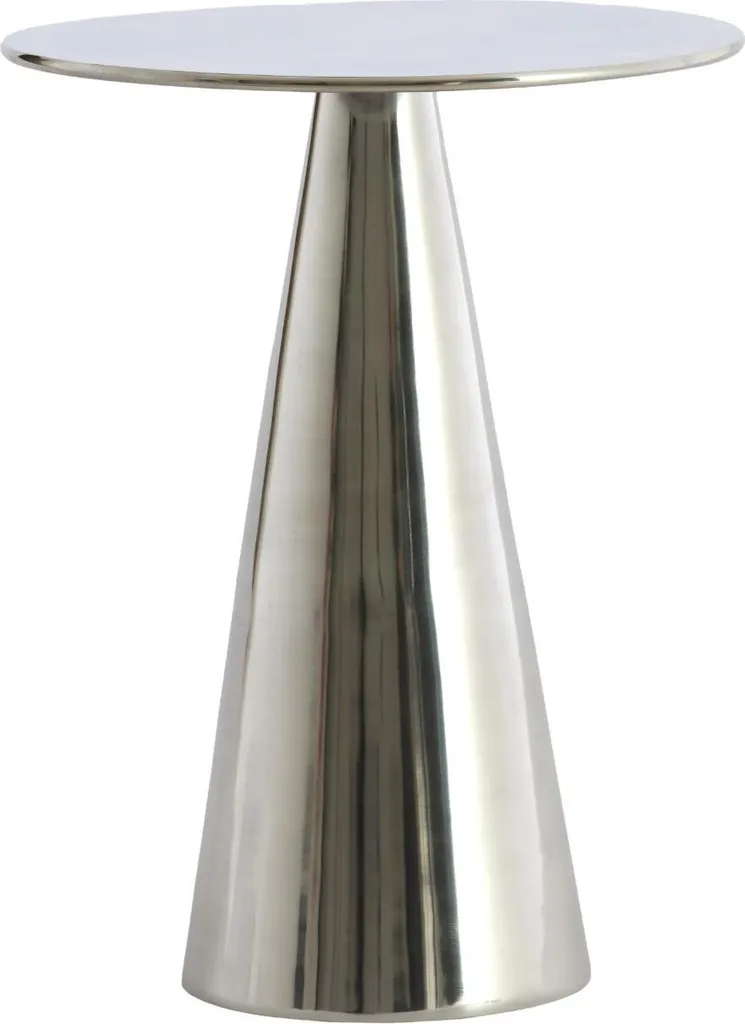 Table d'appoint Light & Living LEOVA en nickel Ø35x45 cm - Élégance