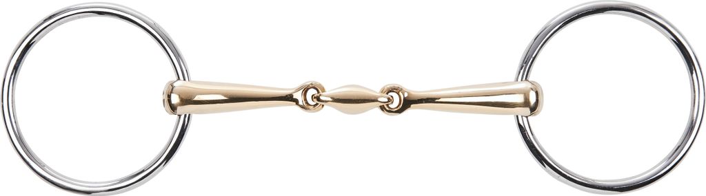 BUSSE Wassertrense Doppelt Gebrochen KAUGAN 14 mm Gebiss 13,5 cm