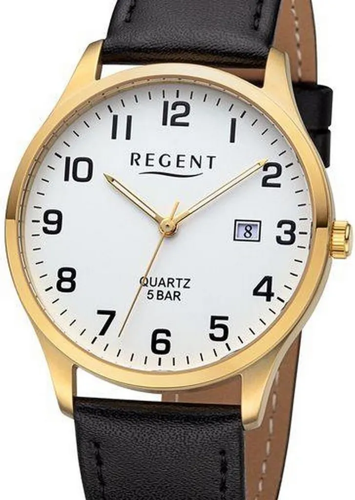 Montre Regent F-1417 Homme : Boîtier Acier Inoxydable et Verre Minéral