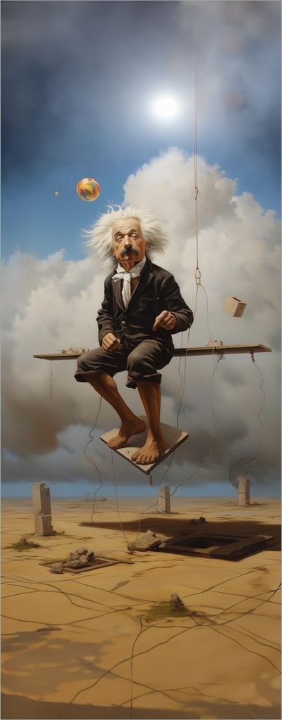 Wallario selbstklebendes Poster - Schwebende Gedanken, Größe: 80 x 200 cm