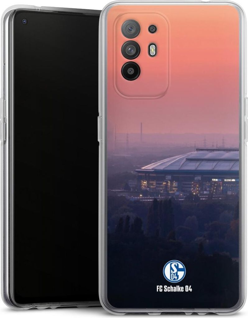 DeinDesign Handyhülle für Oppo A94 5G Silikon Hülle Case Smartphone Schutzhülle FC Schalke 04 Offizielles Lizenzprodukt Stadion