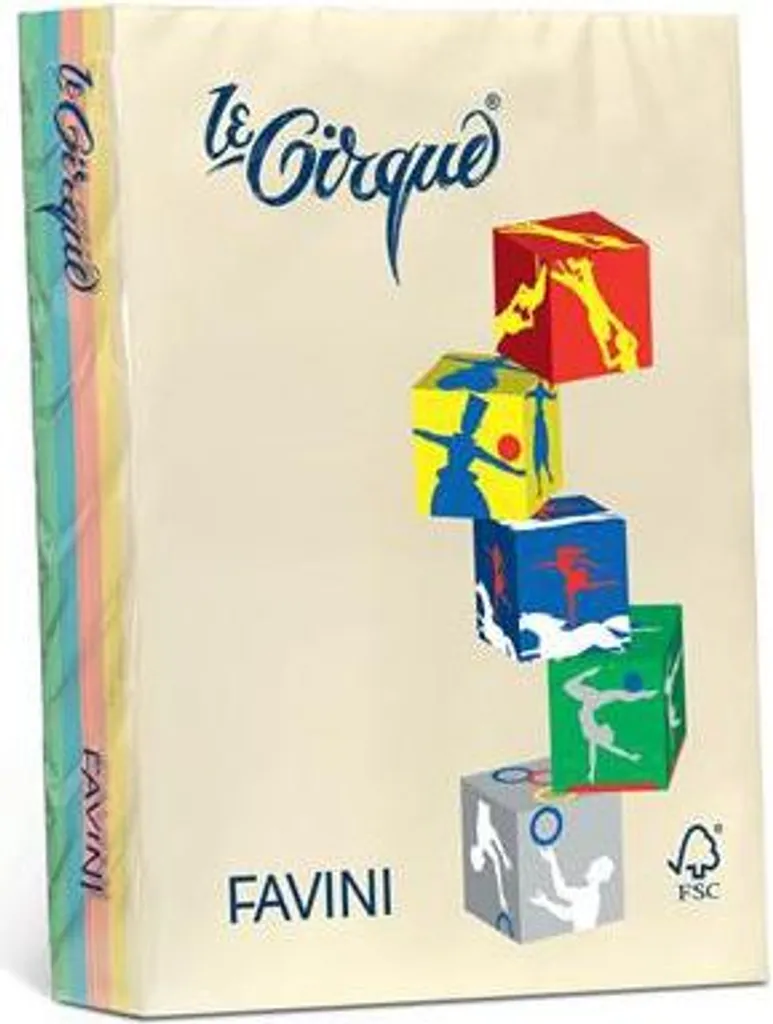 Risma Carta Colorata A4 Favini Le Cirque - Ideale per Grafica e Hobby
