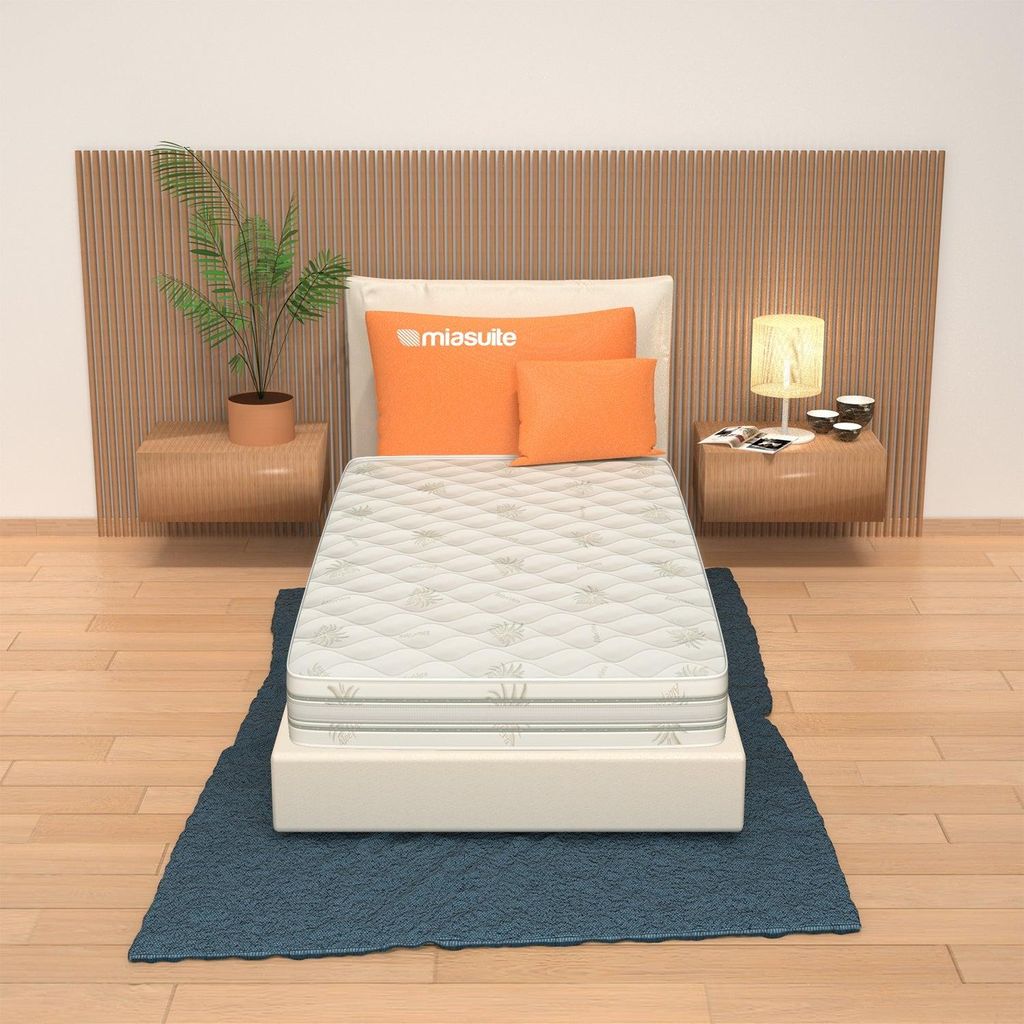 Matratze 100x200 hoch 24 cm - Waterfoam, Abziehbare, Aloe Vera Bezug | Goemon