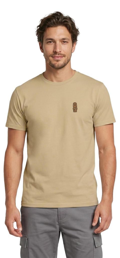 Star Wars Chewbacca Chestprint Männer T-Shirt, XL, Sandbeige