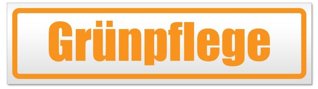 Kiwistar - Autoaufkleber - Orange - 60 x 16 cm - Grünpflege - Hinweis Aufkleber Sticker für Auto, Kfz, Fahrrad, PKW, LKW
