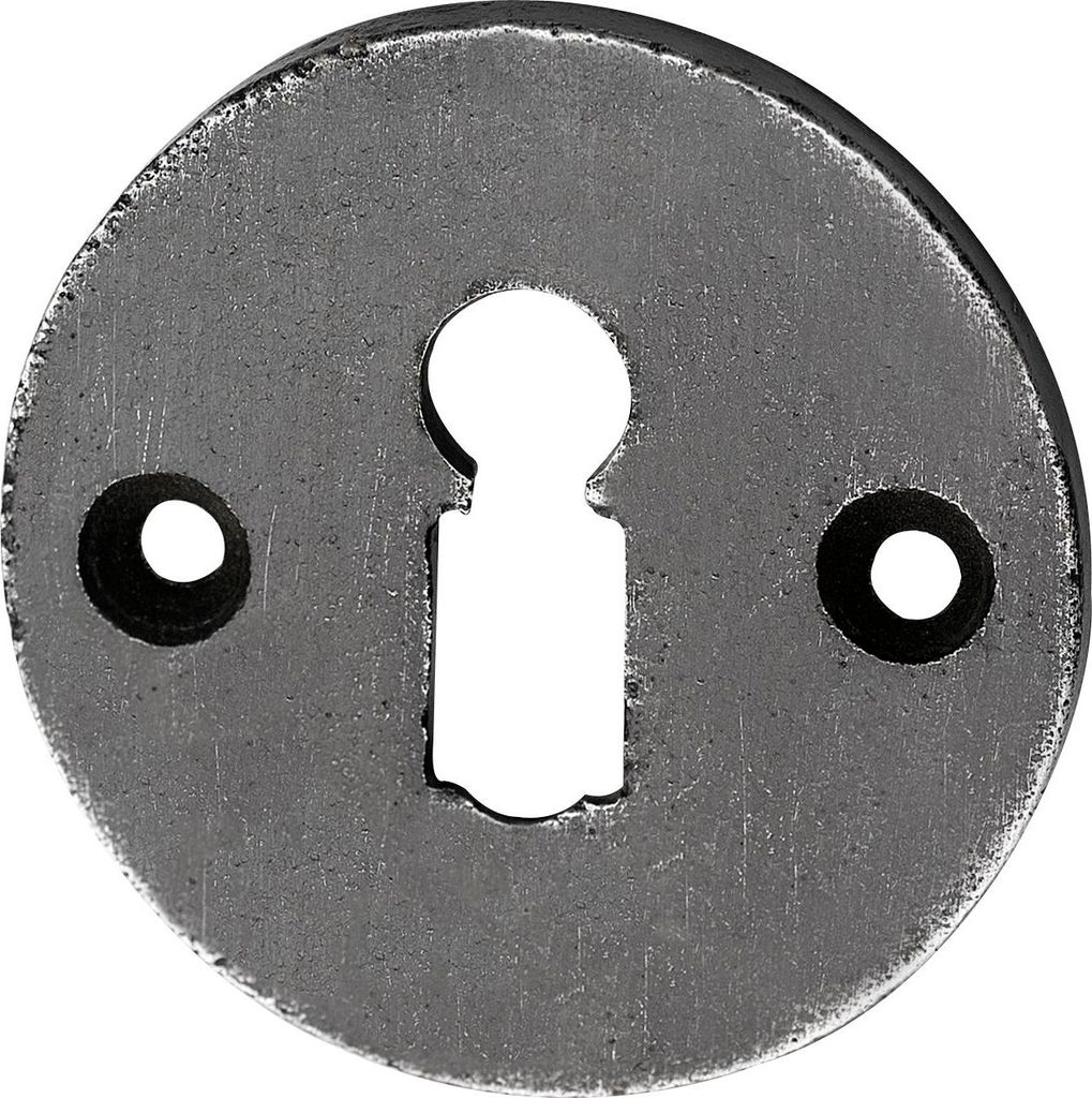 SCHÖRGHOFER Schlüsselrosette BB, ø 50 mm, Eisen verzinkt alt gebürstet