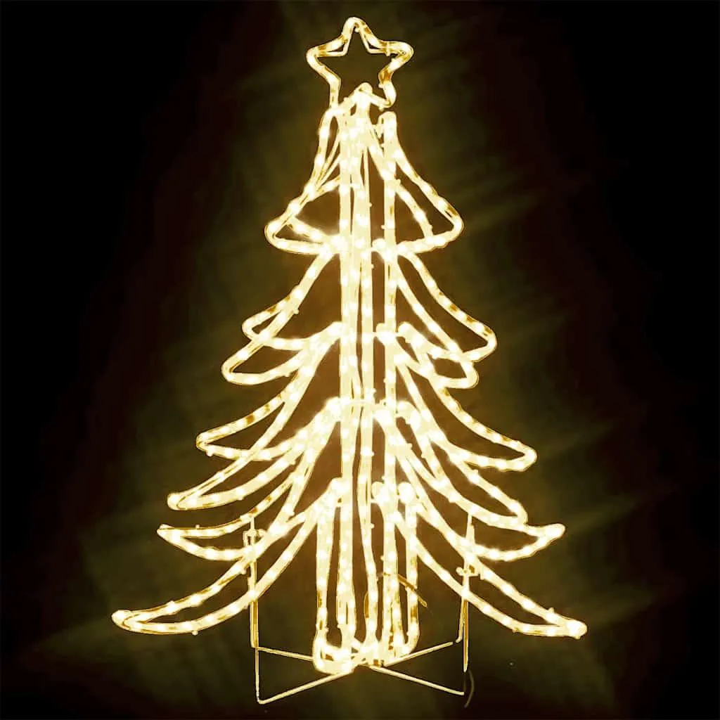 Arbre de Noël LED 93 cm - Éclairage Blanc Chaud et Design Moderne