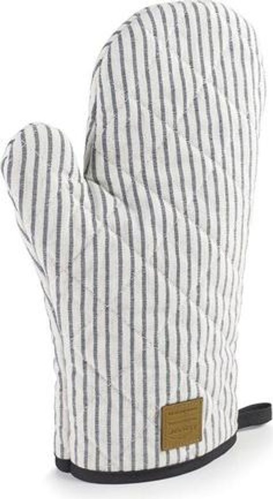 Lacor Milan Ofenhandschuh - Hellgrau Gestreift - 30cm