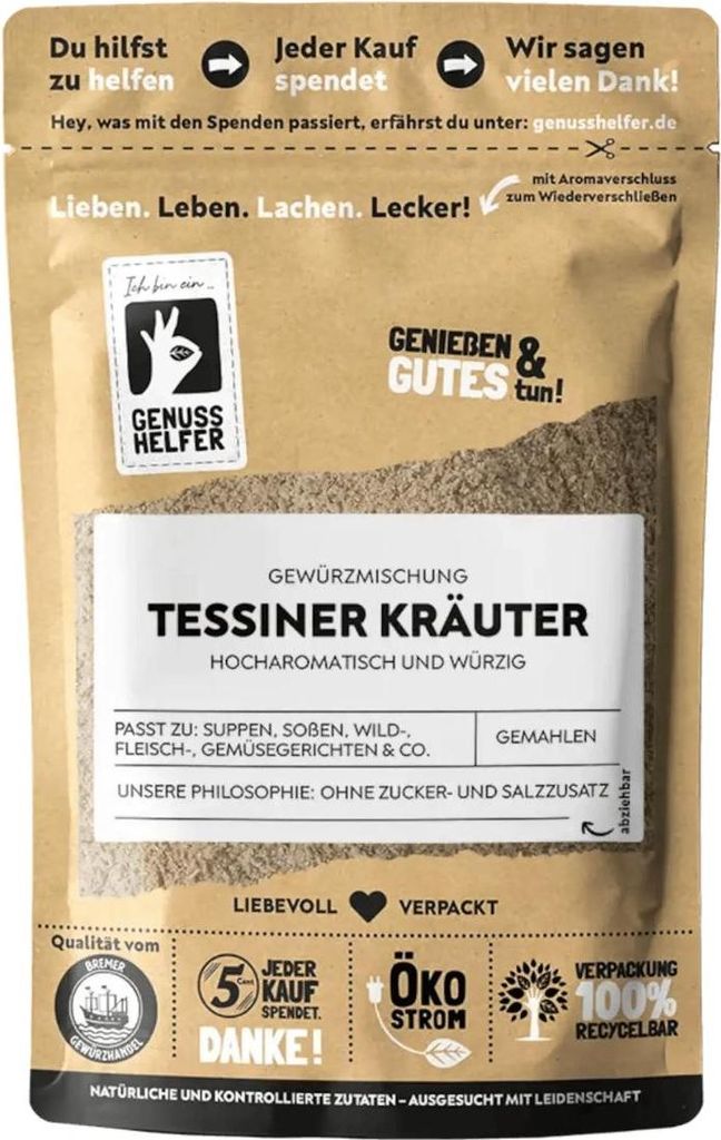 Tessiner Kräuter Gewürzmischung, gemahlen, ideal für Produktbild 