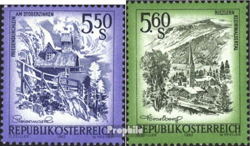 Briefmarken Österreich 1982 Mi 1710-1711 (kompl.Ausg.) gestempelt Freimarken