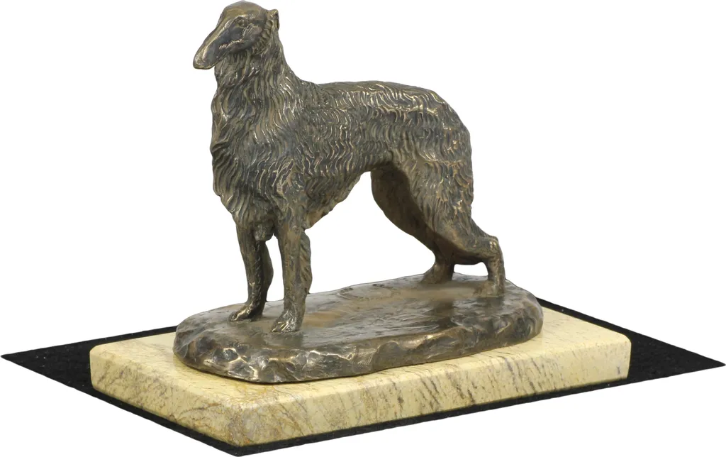 Statue de chien Barzoï lévrier russe : Figurine de décoration Art-Dog