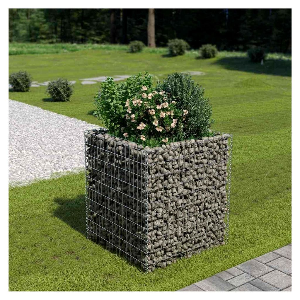 Hochbeet aus verzinktem Stahl, 90 x 90 x 100 cm