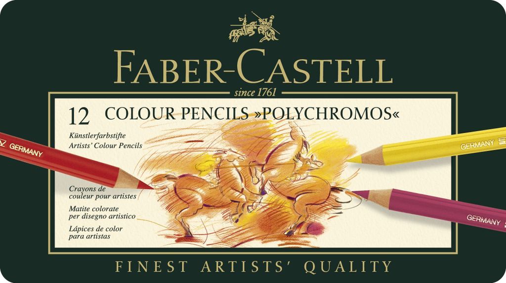 FABER-CASTELL Buntstifte POLYCHROMOS 12er Metalletui Produktbild 