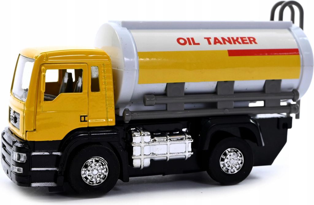 Spielzeug LKW Tankwagen Metall Pull-Back Antrieb Baustellenfahrzeug Kinder Auto