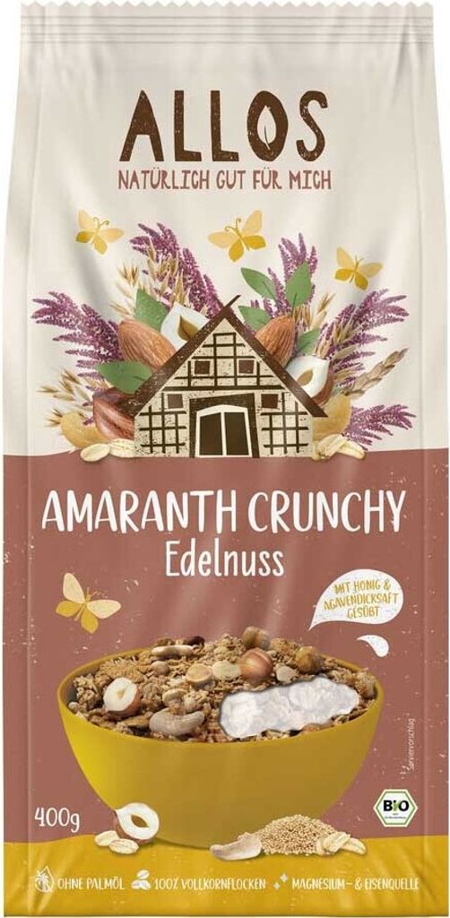 Allos Amaranth Crunchy Edelnuss 400g Produktbild 
