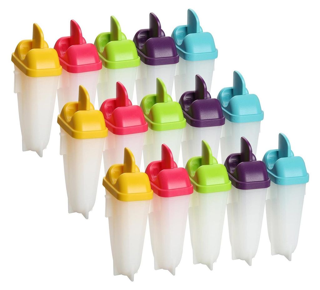 15x Stieleisformer, Selbstgemachtes Eis am Stiel, Formen Produktbild 