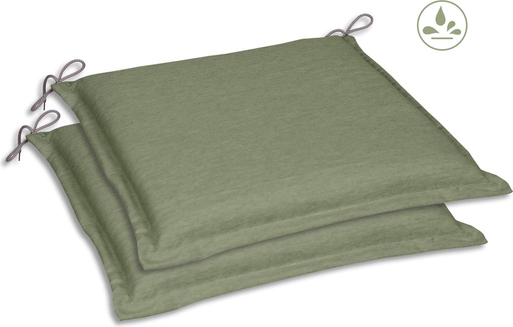 GO-DE Textil, Sitzkissen Dora, 2er Set, Farbe: hellgruen, Produktbild 