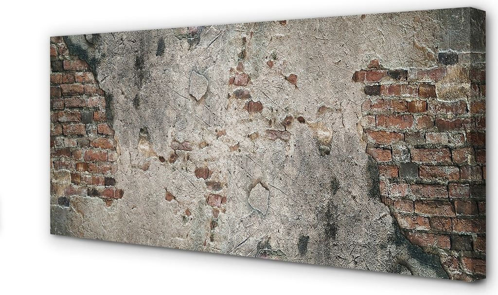 Leinwandbild 100x50 Wandkunst Steinbacksteinmauer