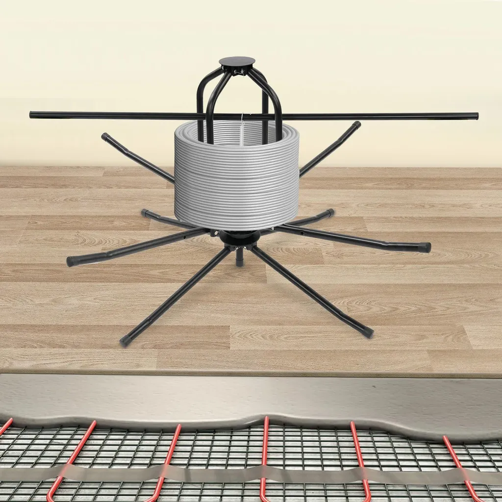 Dévidoir de tuyaux pour plancher chauffant - Solution de pose efficace