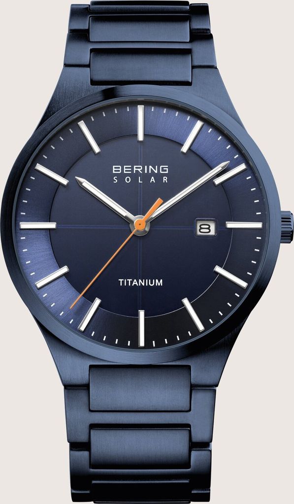 BERING Herren Analog Solar Collection Armbanduhr mit Titan Produktbild 