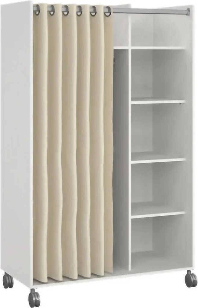 Kit insert pour armoire blanc contre le désordre en tissu beige