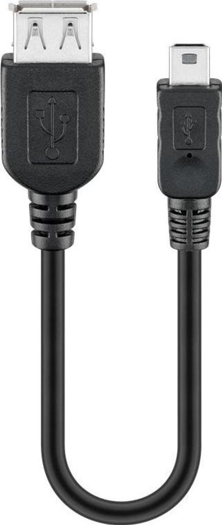 goobay USB 2.0 Hi-Speed Adapterkabel 0,2 m (Bulk) Immagine del prodotto 
