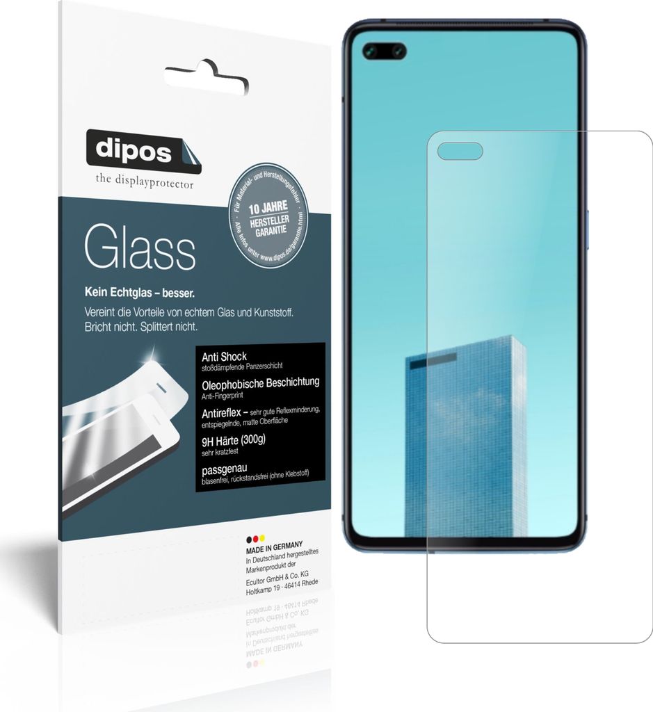 1x Schutzfolie für Oppo A92s matt - Anti-Shock 9H Folie dipos Glass Kunststoffglas