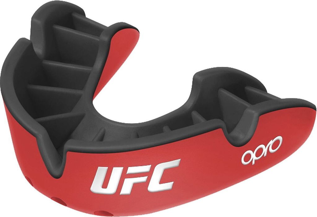 Opro Kinder Mundschutz UFC Silber Rot/Schwarz