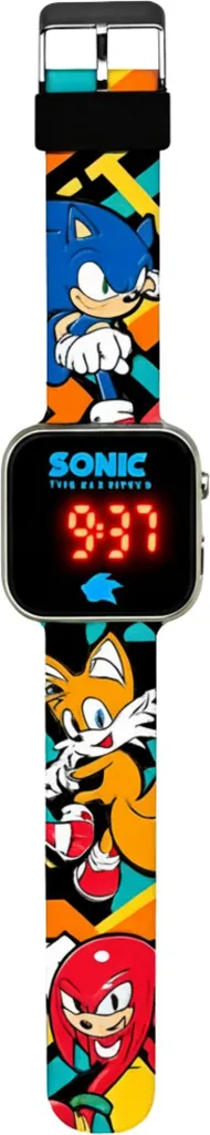 Orologio per Bambini Sonic LED - Sicuro, Robusto e Originale SEGA