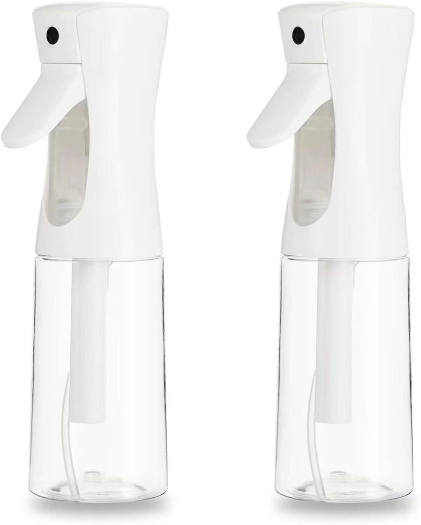 2 x Haarspray-Flaschen, kontinuierlicher Nebel, nachfüllbar, Kunststoff, feine Sprühflasche für Haarstyling, Pflanzen, Reinigung, Nebel und Haut...