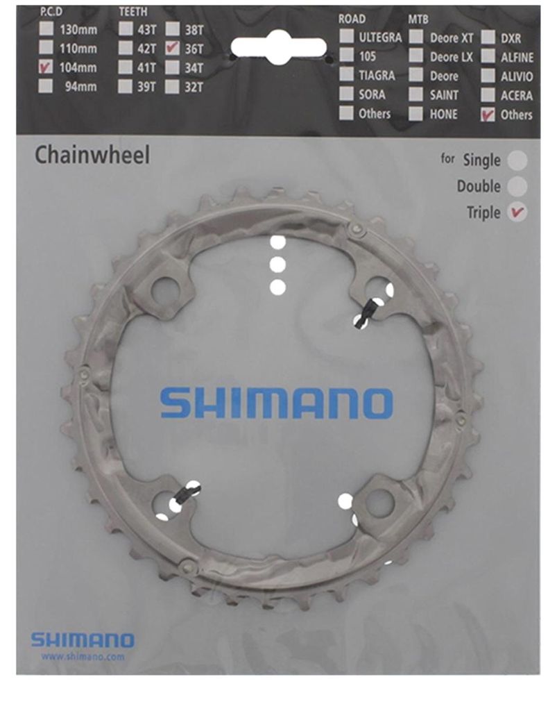 SHIMANO FC-T551, reťazový krúžok, strieborný, SH-Y1MX98040 Obrázok produktu 