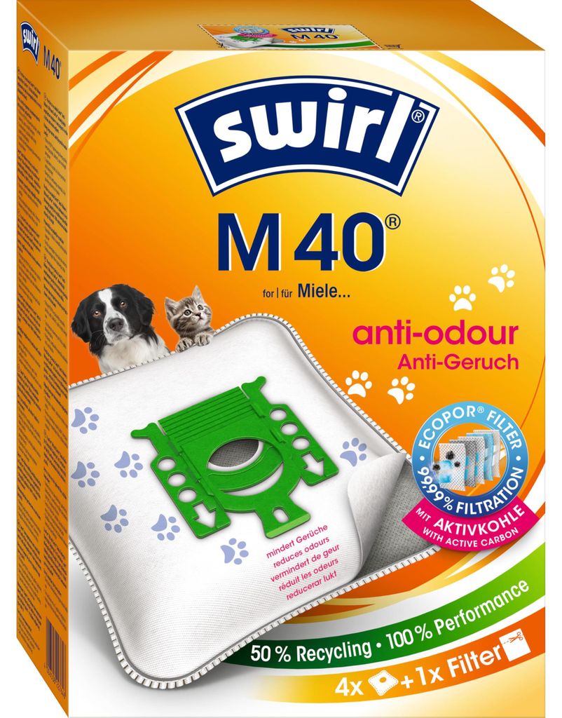 Swirl 4006508227648, Prachový sáček, Bílá, Zelená, 231 g, Obrázek produktu 